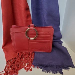 Ponchee Organizer and 2 Saro Lifestyle Scarves.